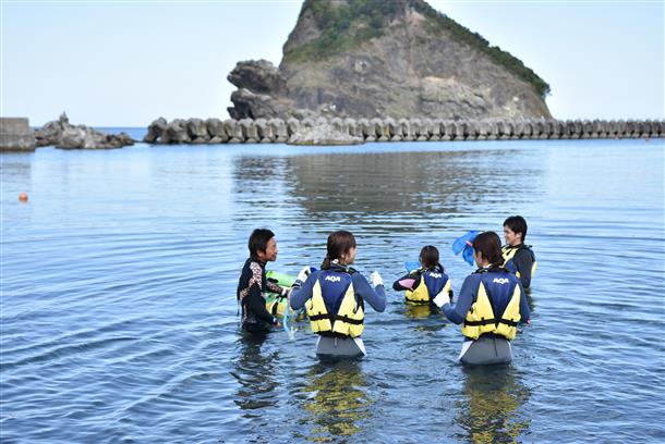 ライフジャケット着用で、泳げない方も安心
