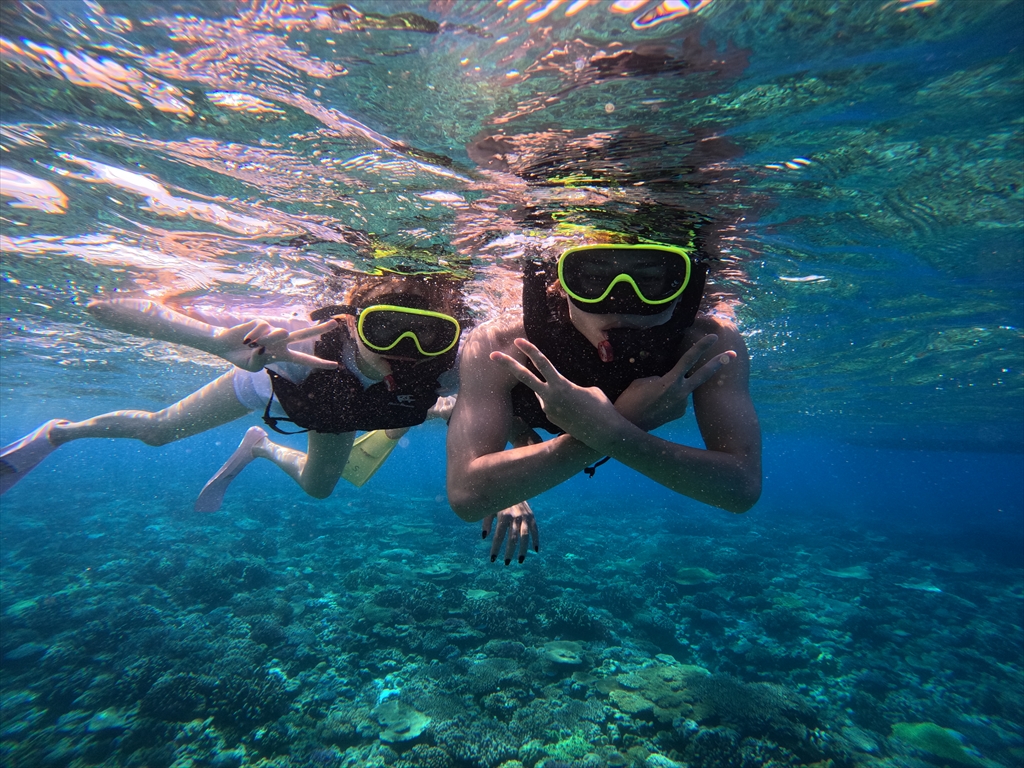 バナナボートでポイントまで移動