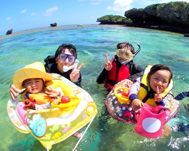 浮き輪でプカプカ～♪