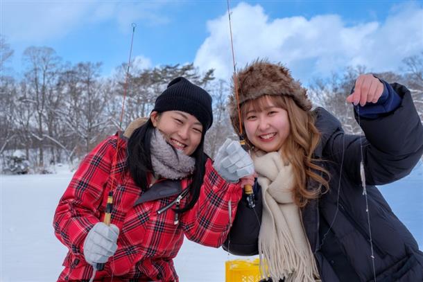 氷上ワカサギ釣り♪