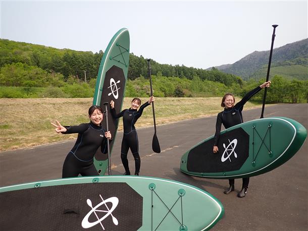 かなやま湖でSUP体験！