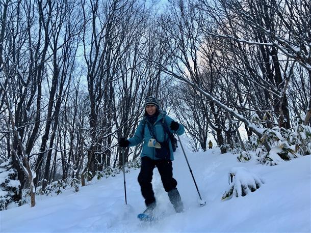 山の斜面を駆け下りる♪