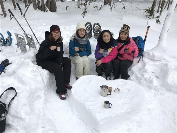 雪のカフェオープン