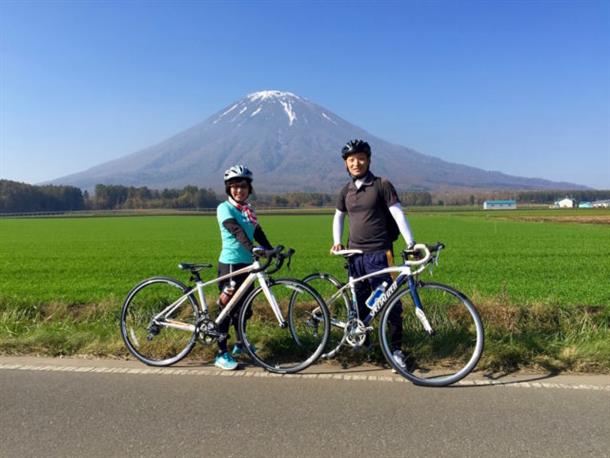 雄大な蝦夷富士、羊蹄山を望みながら