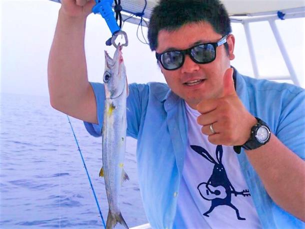 釣れたお魚と記念撮影♪