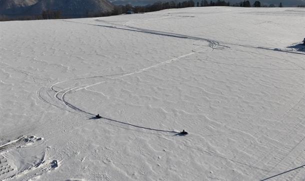 広大な雪原で解放感抜群！