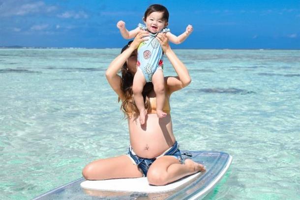 1歳から一緒に遊べるクリアSUP！