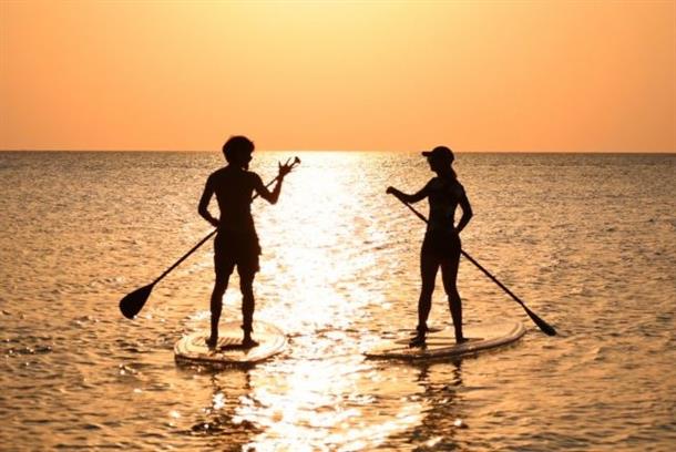 広々とした海でリフレッシュしながら遊ぶ♪