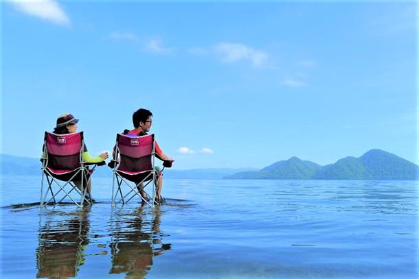 特等席で湖を独り占め