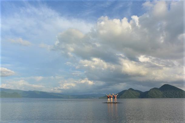 夏の夕涼みを洞爺湖で過ごす