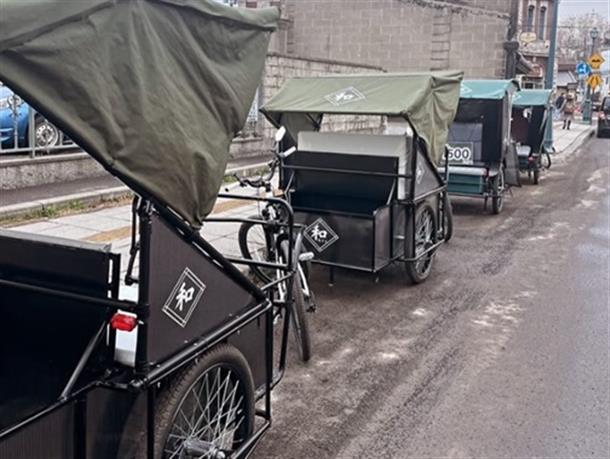 小樽名物自転車人力車