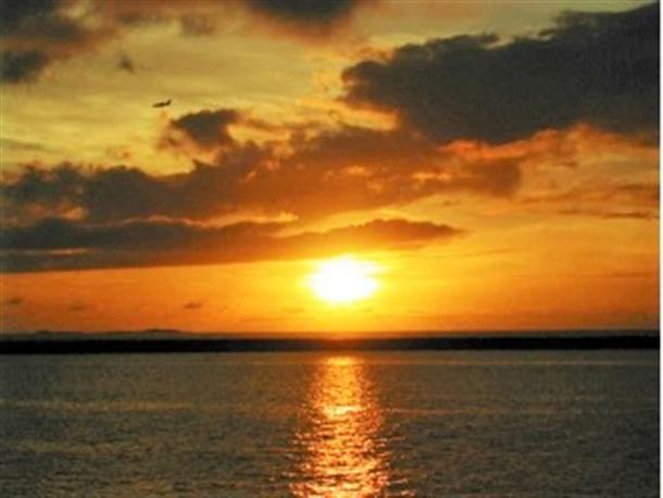 夕日をバックに優雅な時間を♪