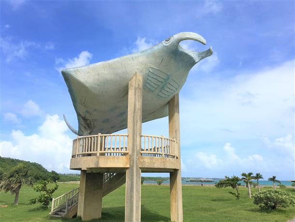 マンタの展望台から小浜ブルーが見れる！