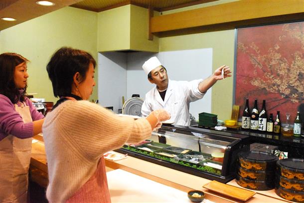 余市の名店で寿司握り体験