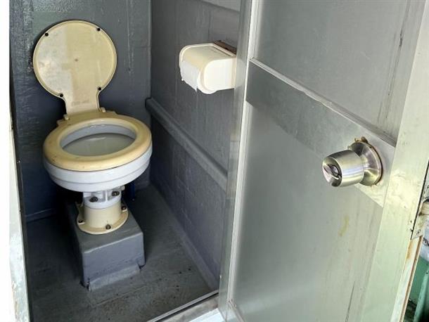 船内にトイレも完備