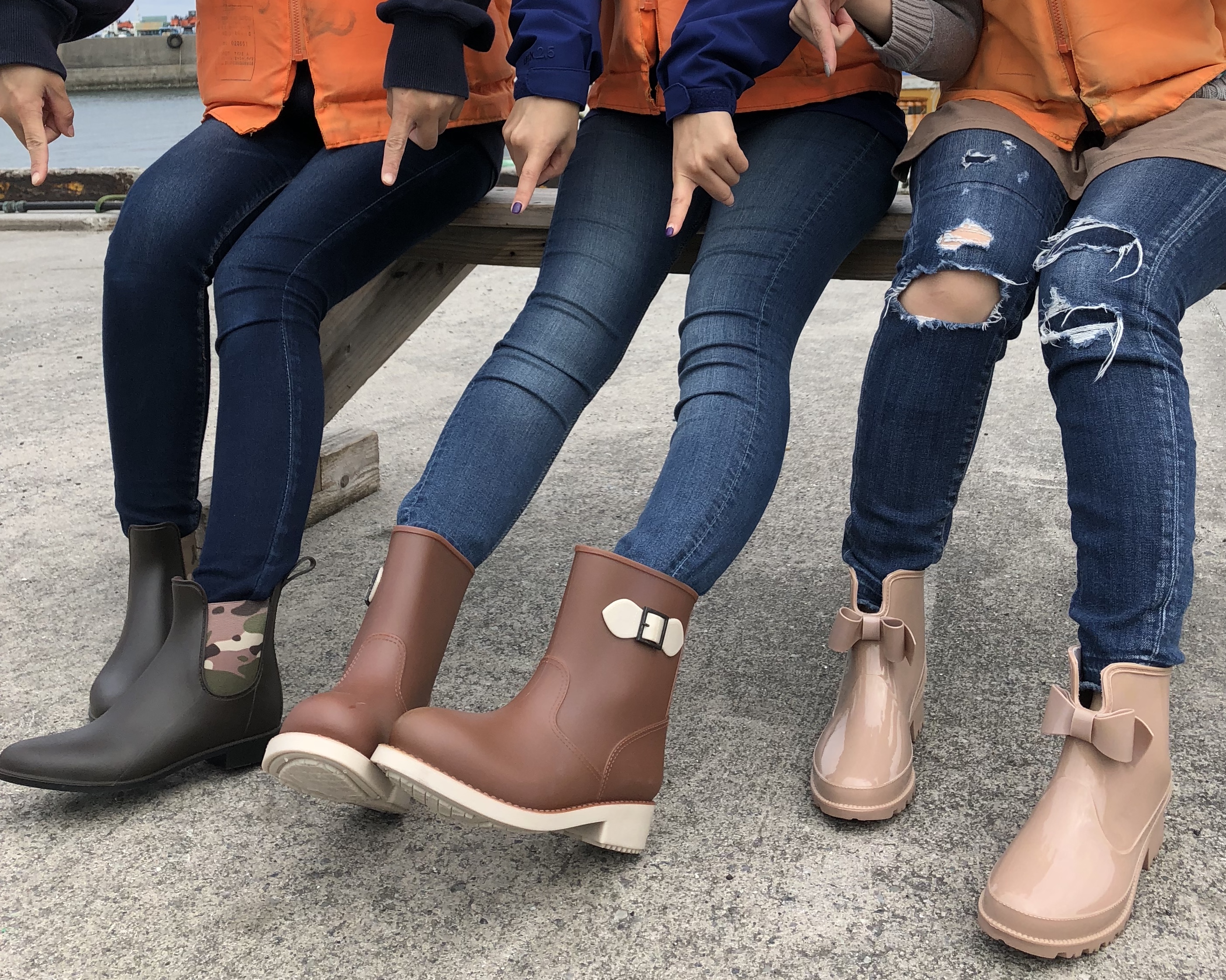 かわいいレインブーツがレンタル無料