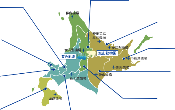 北海道の地図