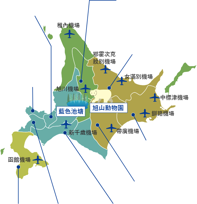 北海道の地図