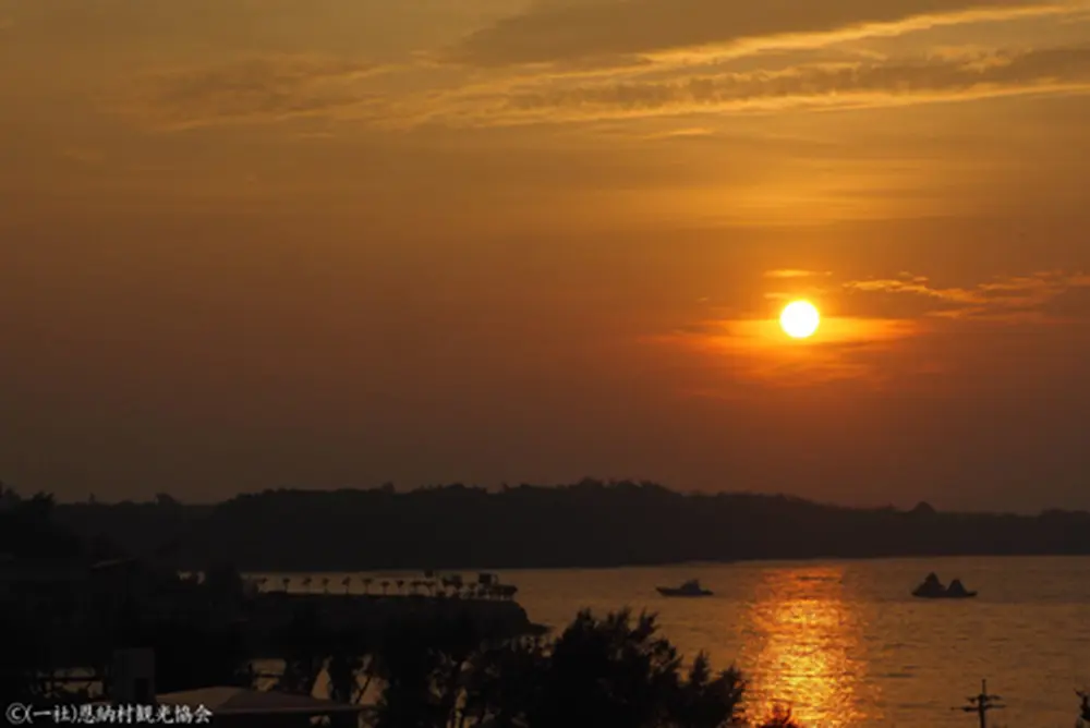 恩納村夕日