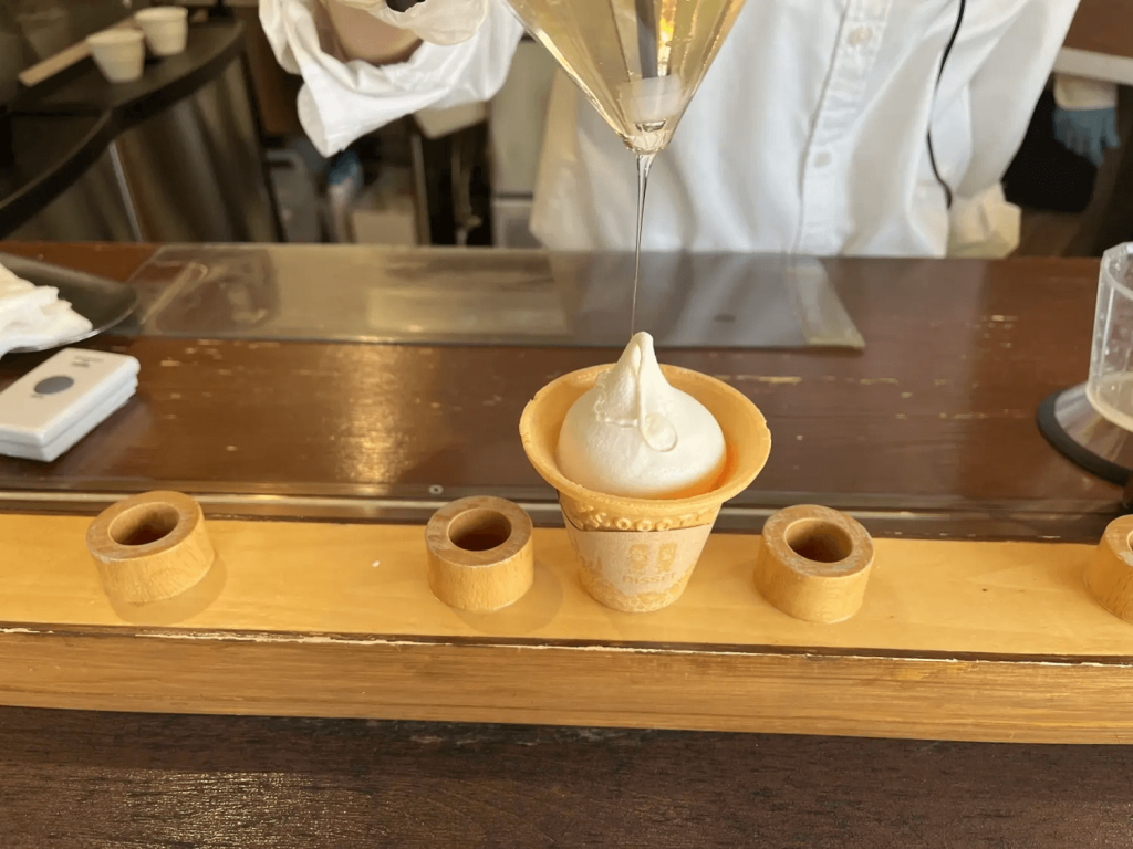人気のはちみつソフトクリーム