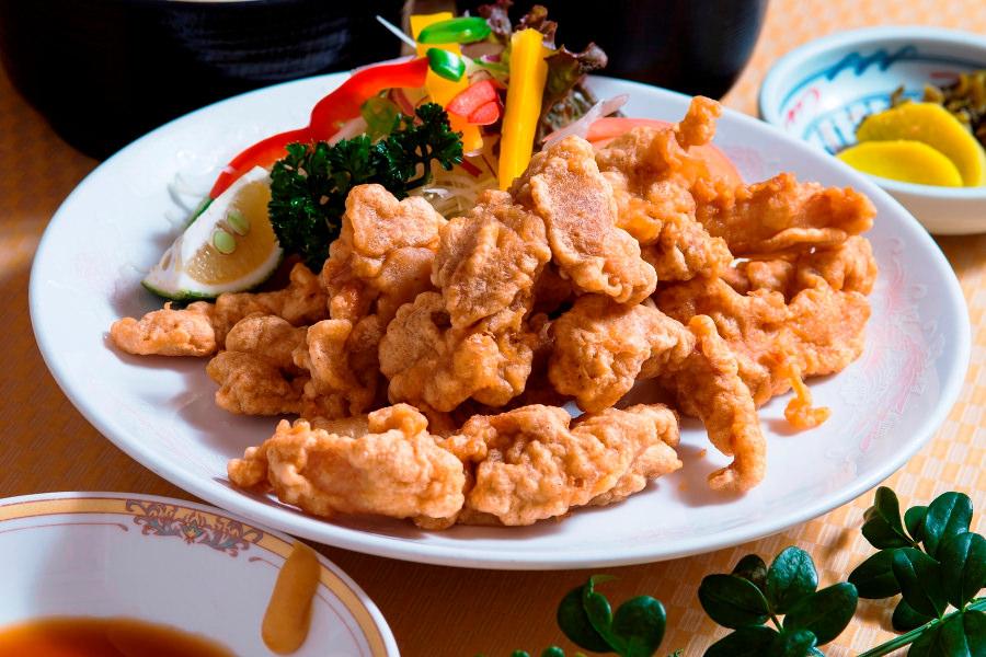 本家とり天定食