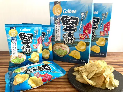 堅あげポテトでーじまーさんアーサそば味