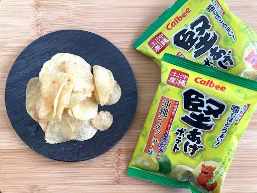 堅あげポテトには沖縄シークヮーサー味