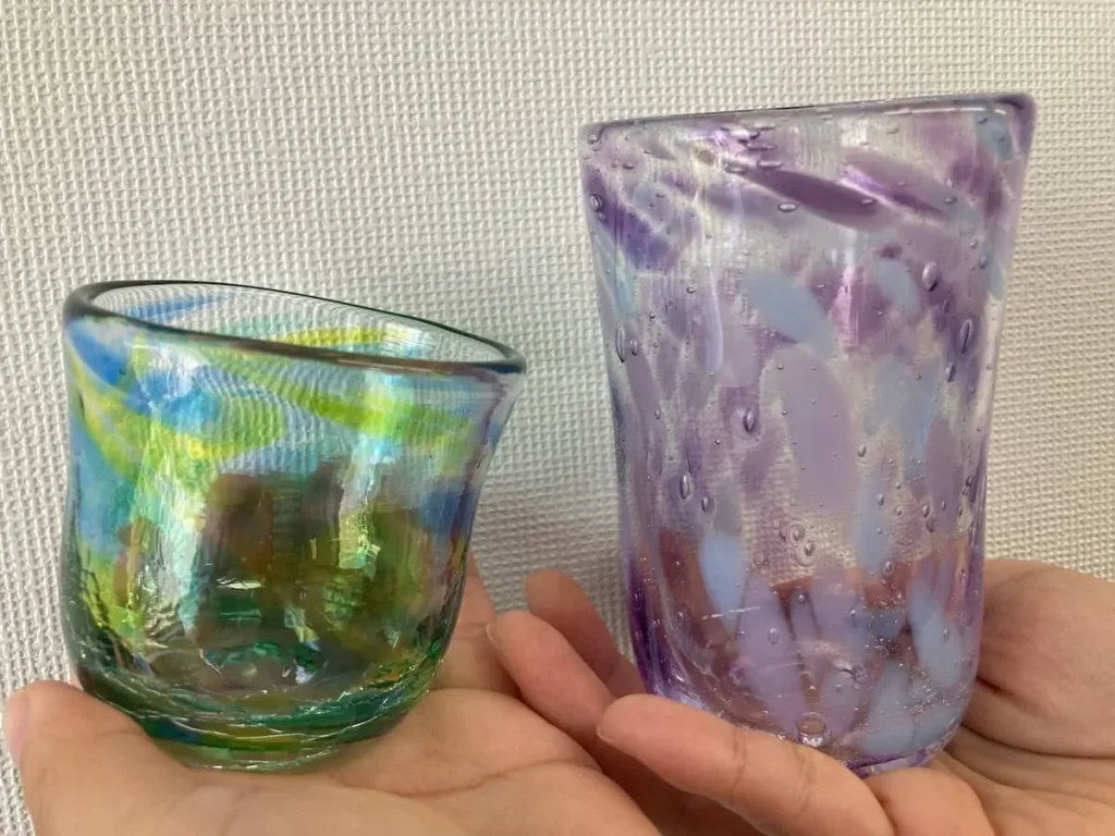 小樽ilPONTEで制作したガラス製品